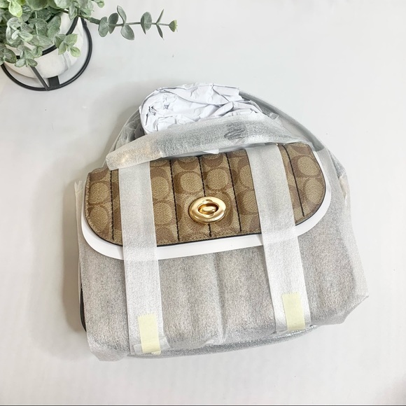 Coach Marlie Top Handle Satchel Crossbody In Sig Canvas Bag $450 - Picture 10 of 13